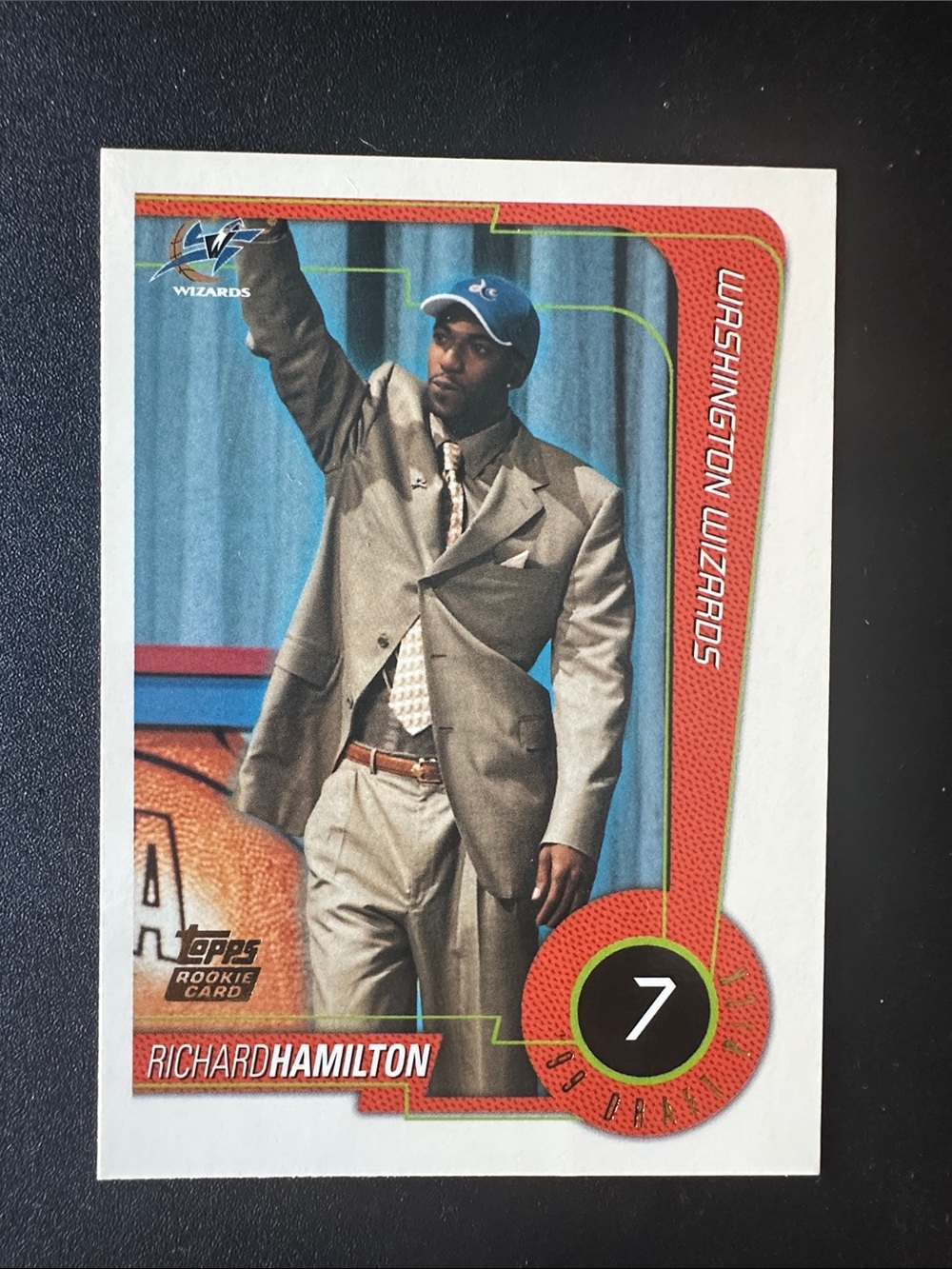99-00 Topps Chrome Richard Rip Hamilton Rookie Card #114 Washington Wizards - NM